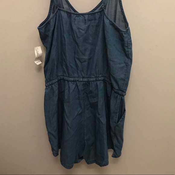 Old Navy Petite Denim Romper - Picture 2 of 3